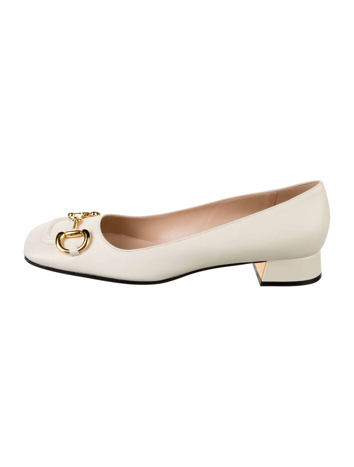Gucci Horsebit Accent Leather Pumps