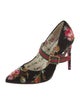 Gucci Web Accent Velvet Pumps