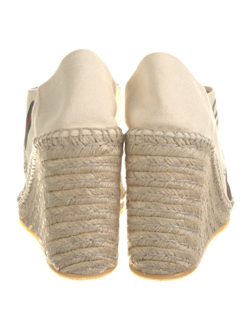 Gucci Web Accent Canvas Pumps