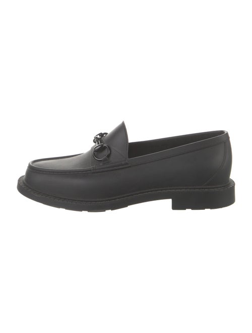 Gucci Horsebit Accent Rubber Dress Loafers