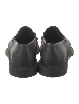 Gucci Horsebit Accent Rubber Dress Loafers