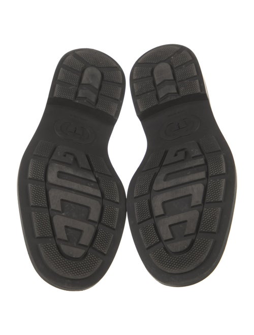Gucci Horsebit Accent Rubber Dress Loafers