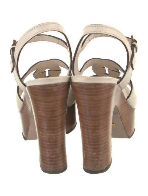 Gucci Interlocking G Logo Leather Sandals