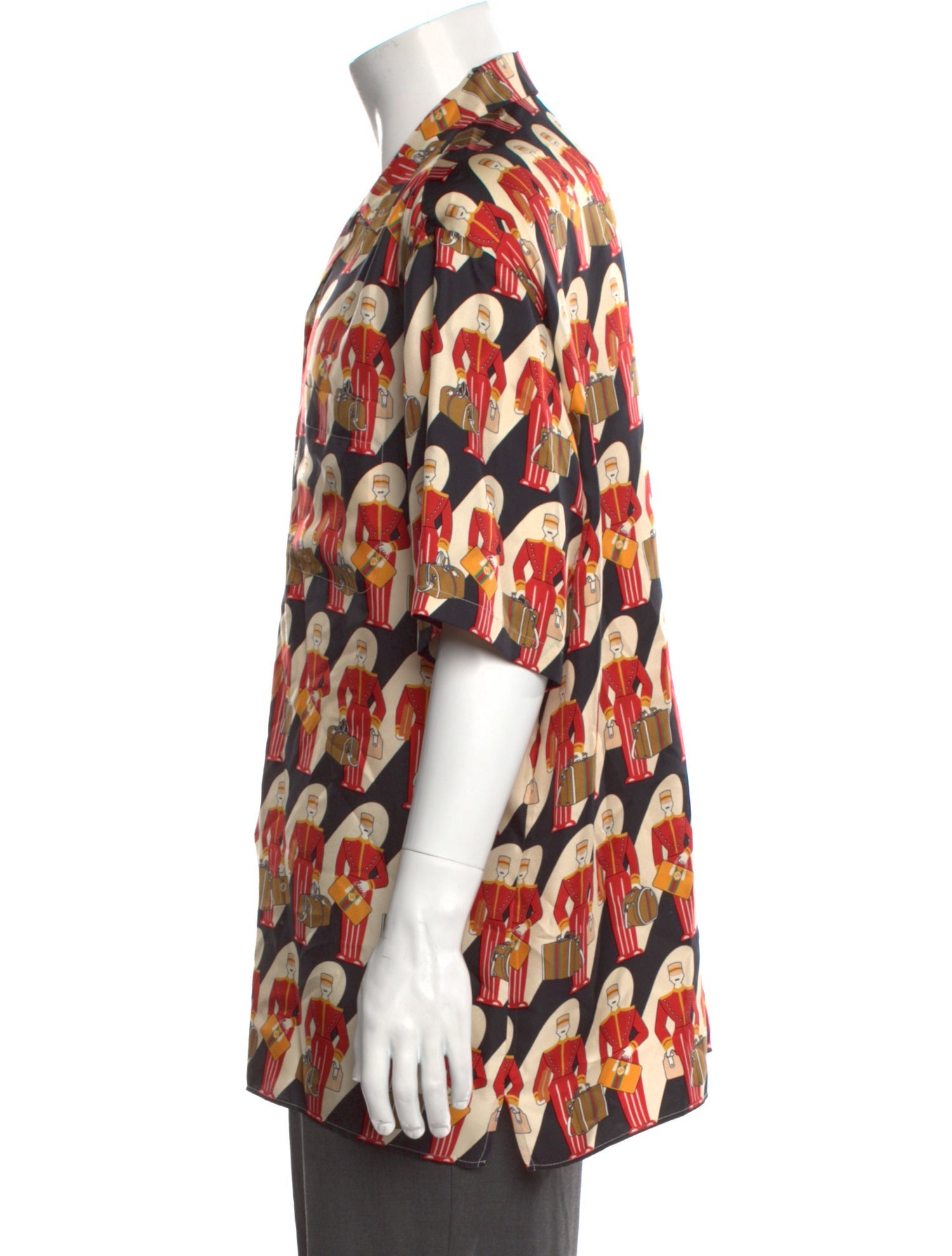 Gucci Web Accent Silk Shirt