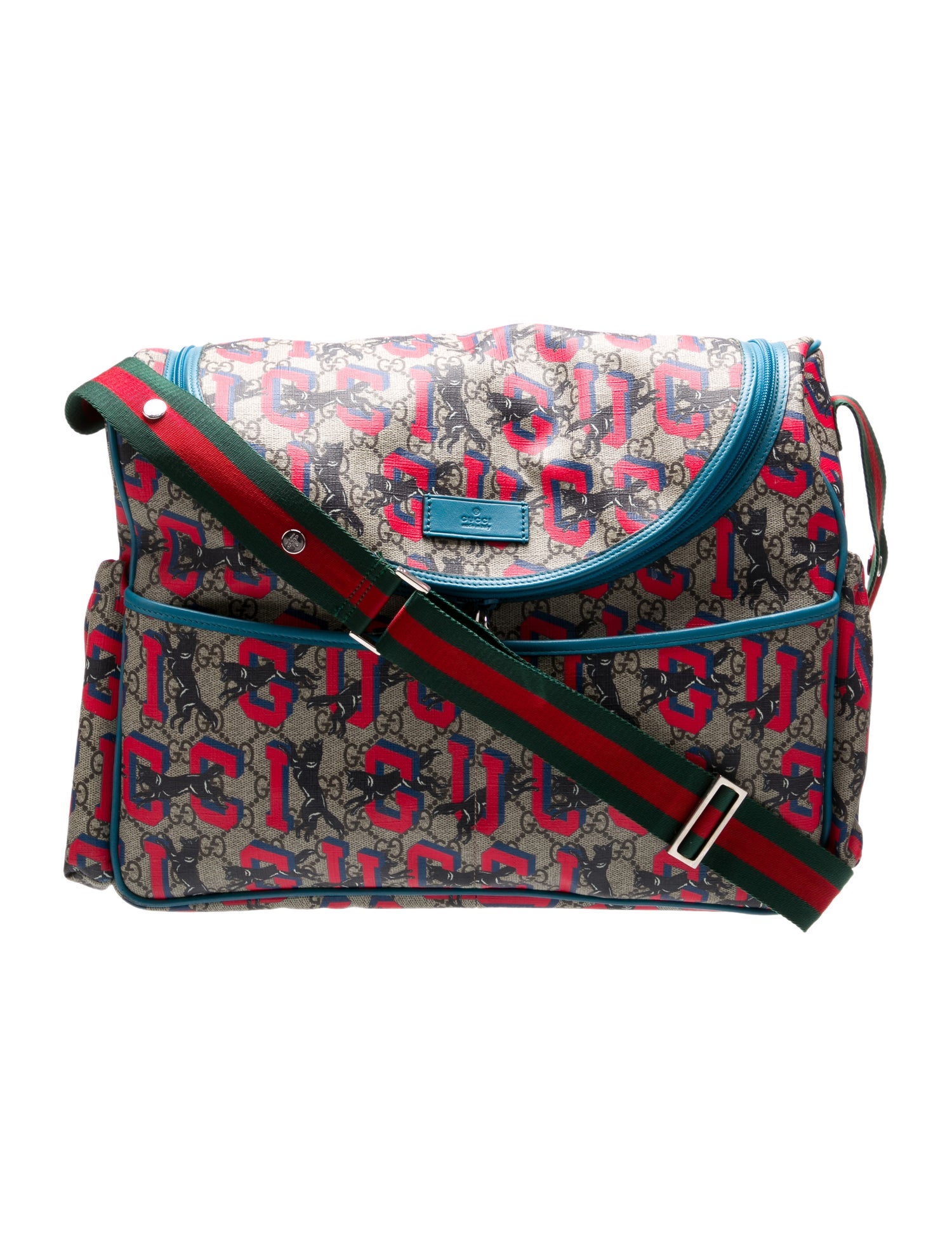Gucci GG Supreme Wolf Diaper Bag