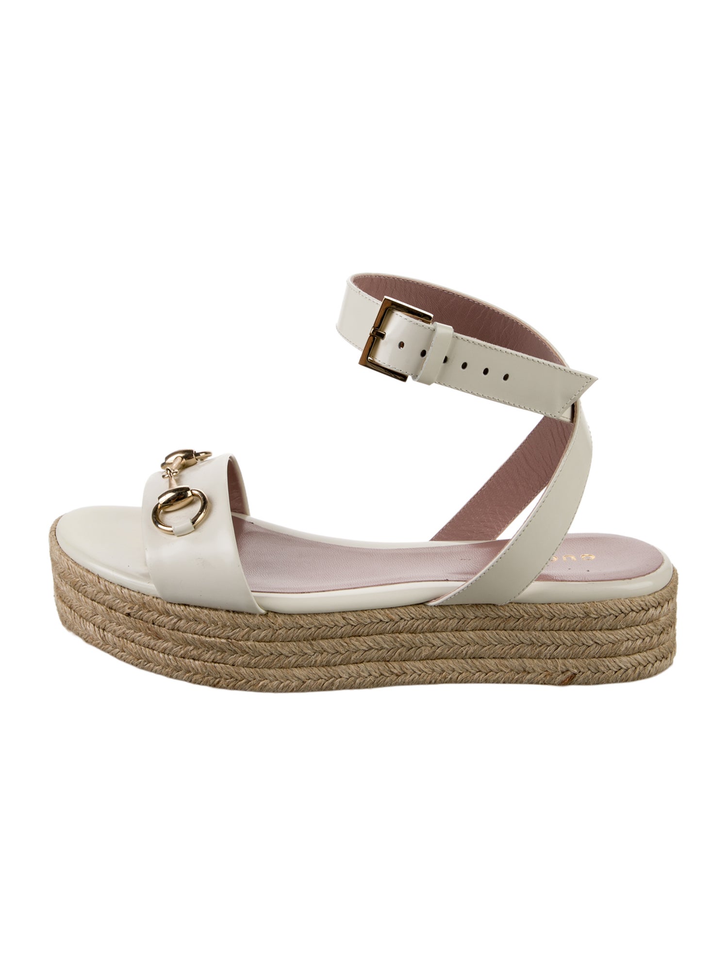 Gucci Horsebit Accent Leather Espadrilles