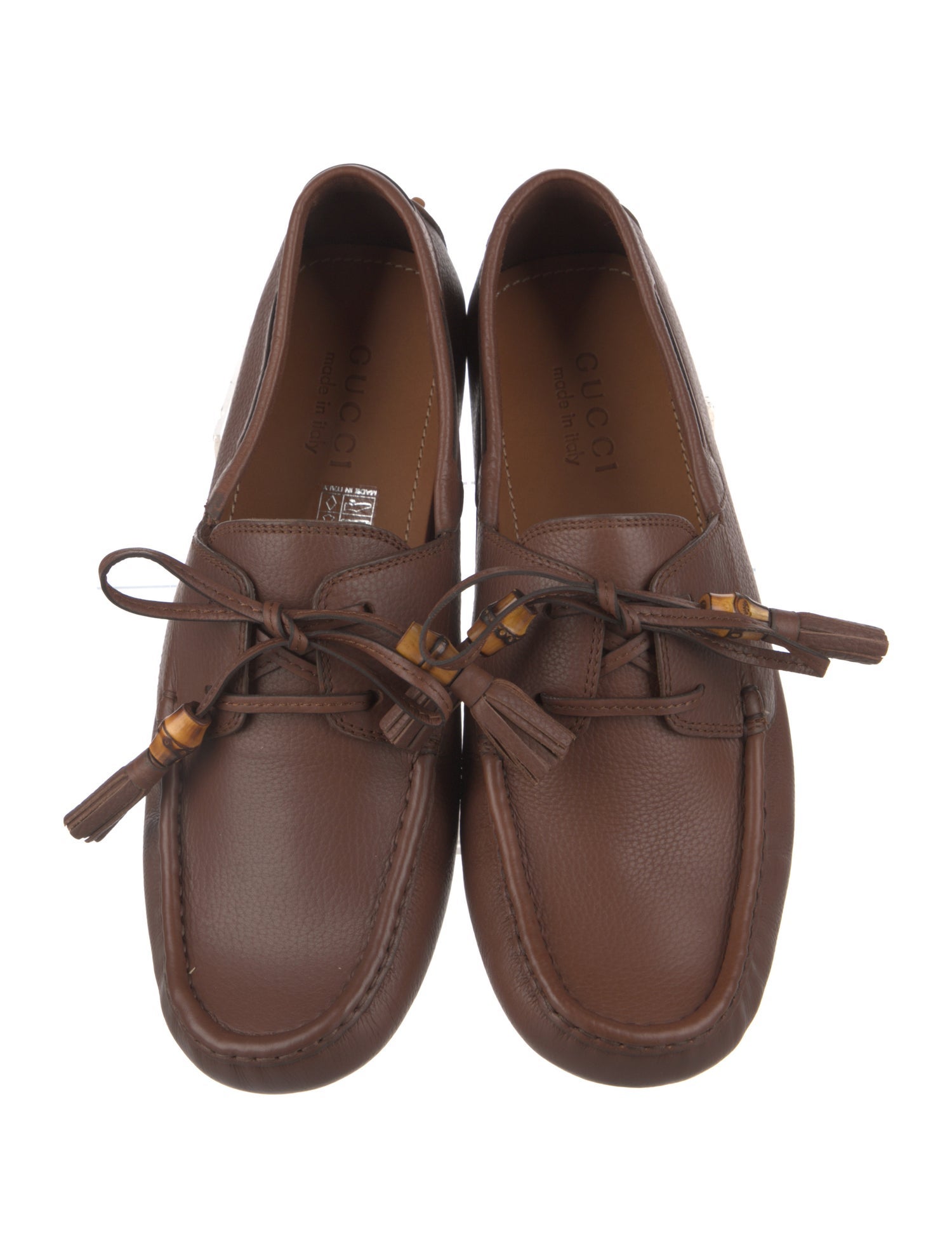 Gucci Bamboo Accent Leather Drivers