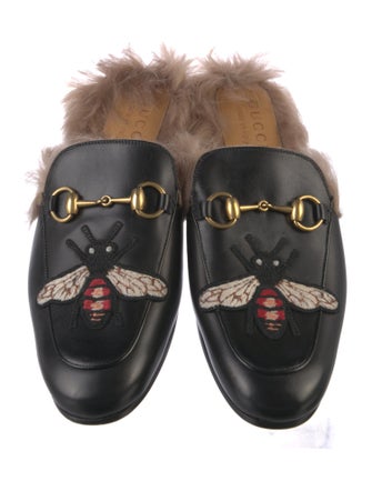 Gucci Horsebit Accent Leather Mules
