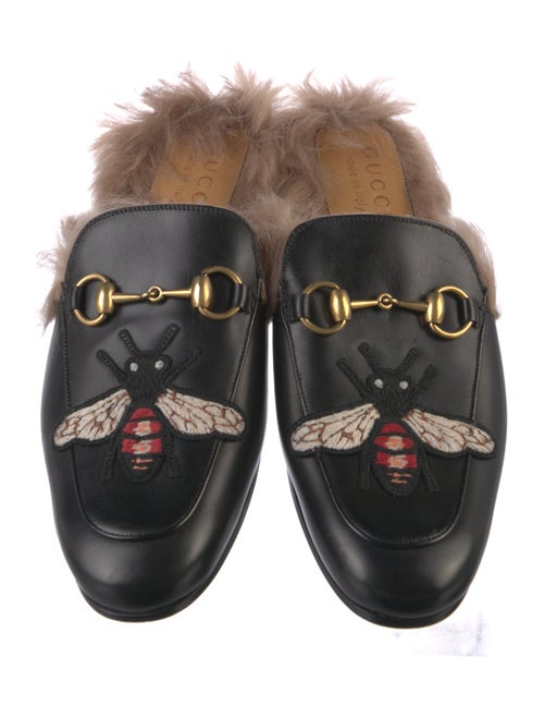 Gucci Horsebit Accent Leather Mules