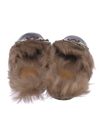 Gucci Horsebit Accent Leather Mules