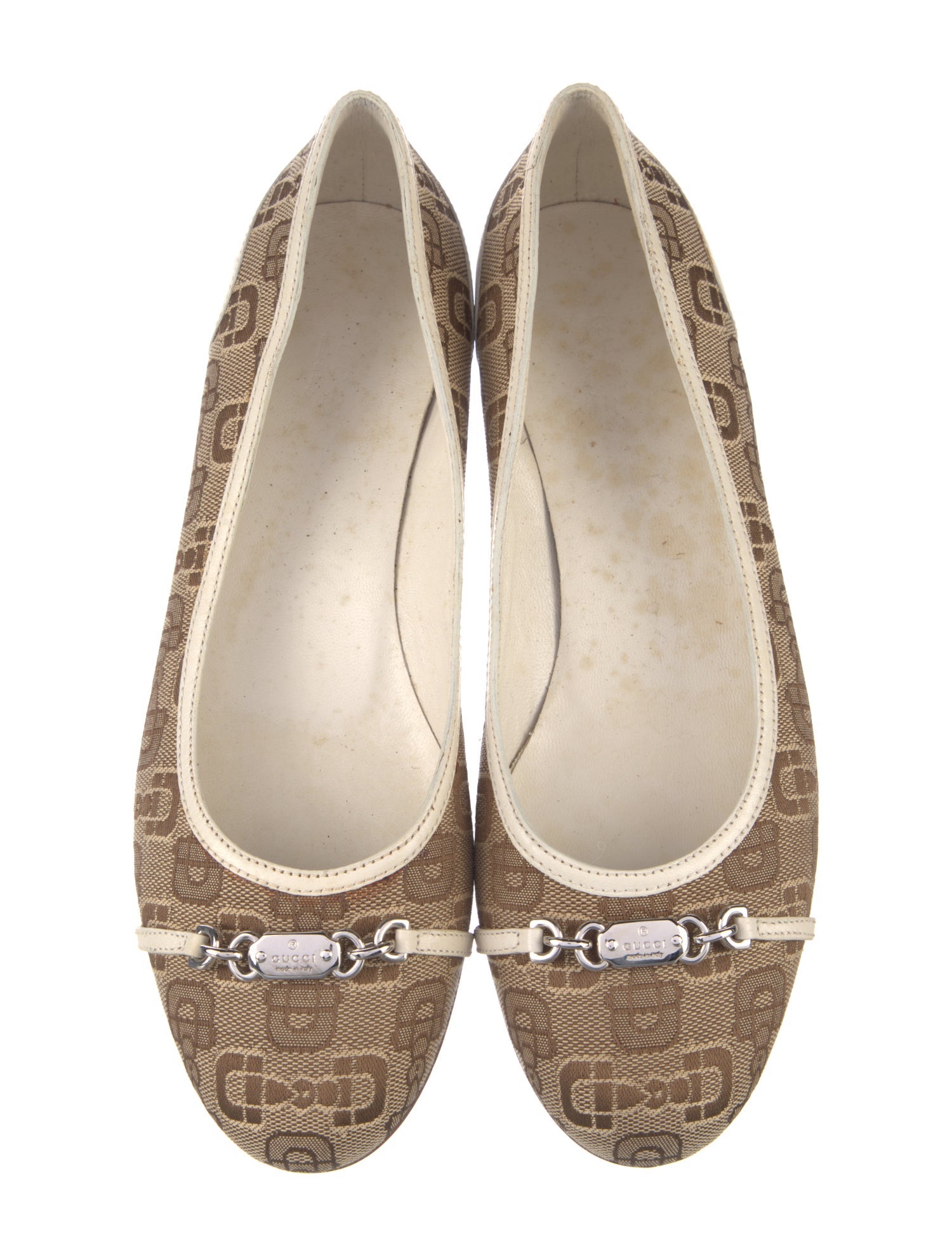 Gucci GG Canvas Canvas Ballet Flats