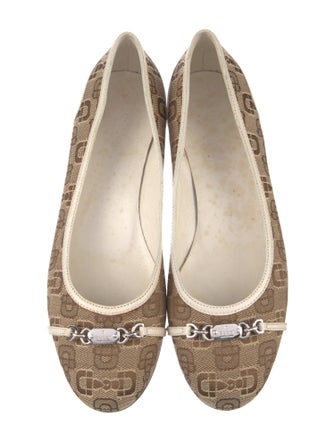 Gucci GG Canvas Canvas Ballet Flats