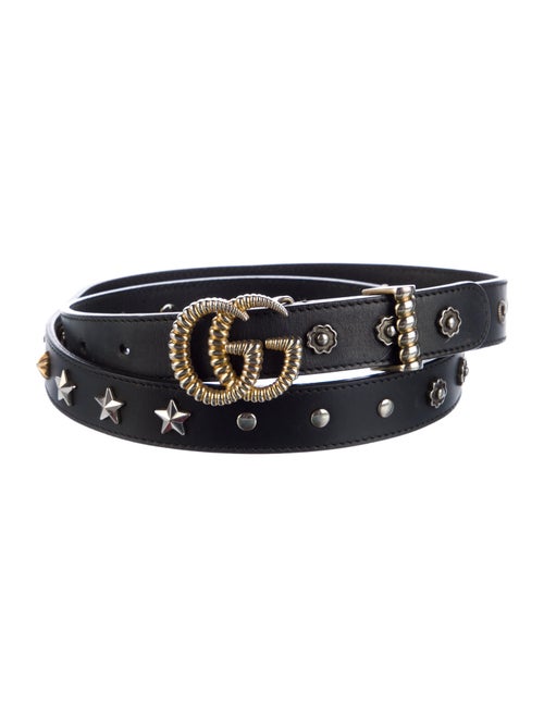 Gucci Double G Logo Skinny Belt
