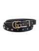 Gucci Double G Logo Skinny Belt