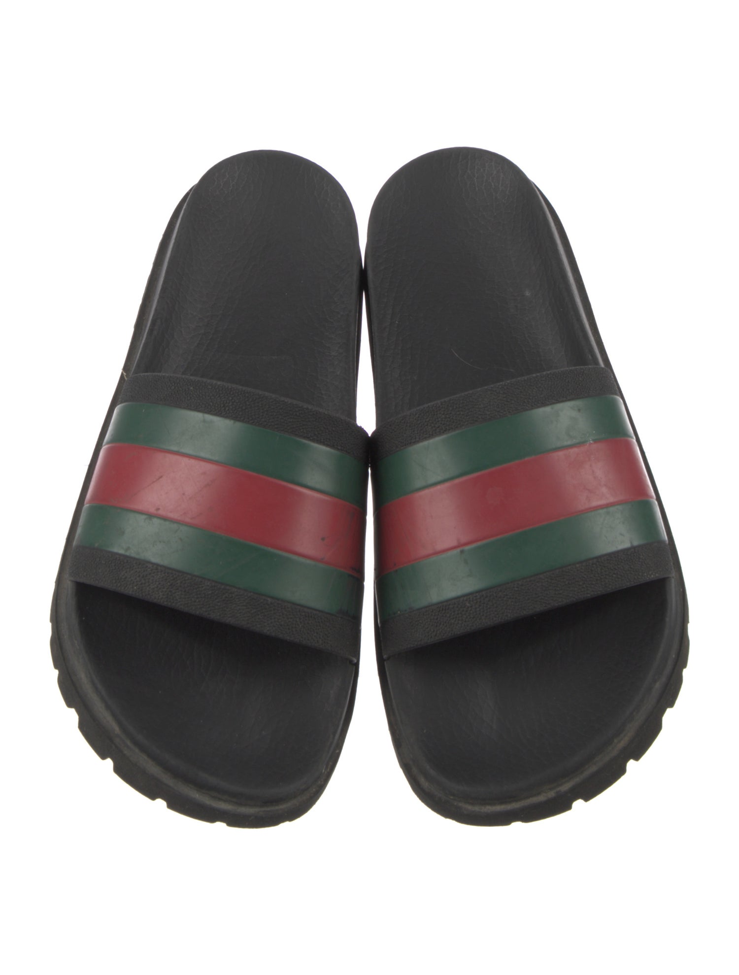Gucci Web Accent Rubber Slides