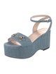 Gucci Denim Sandals