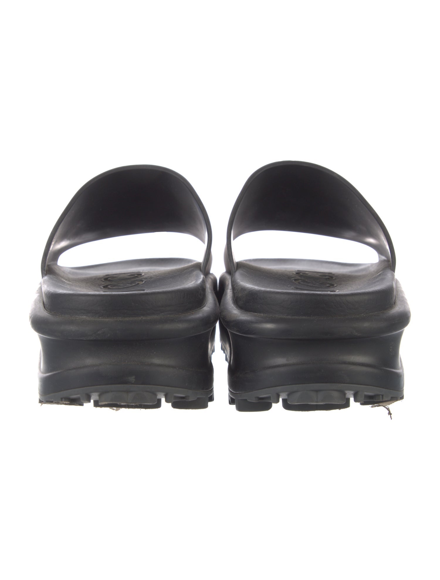 Gucci Interlocking G Logo Rubber Slides