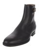 Gucci Interlocking G Logo Leather Rain Boots