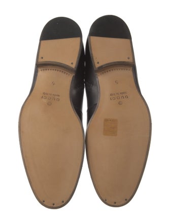 Gucci Interlocking G Logo Leather Rain Boots