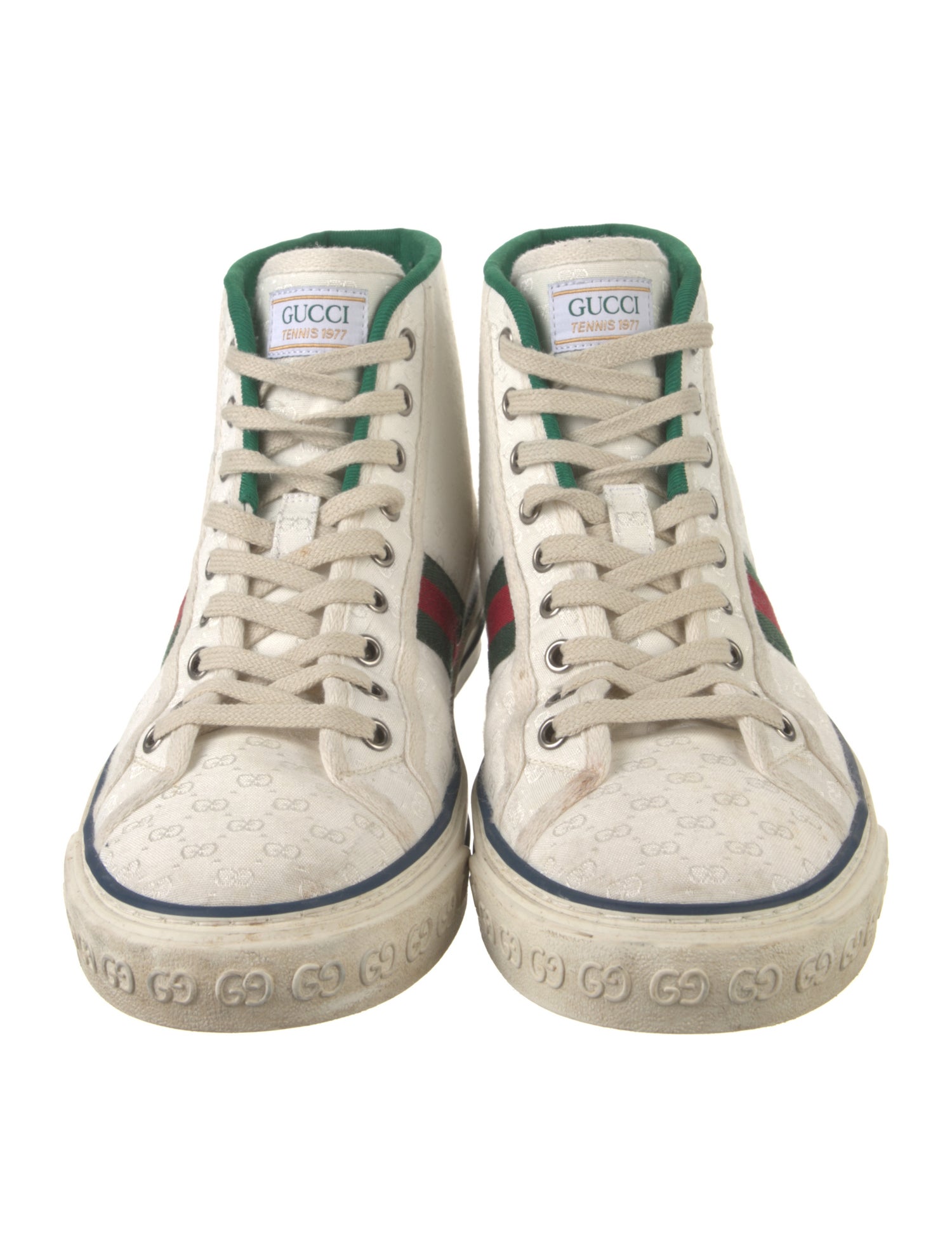 Gucci Web Accent Canvas Sneakers
