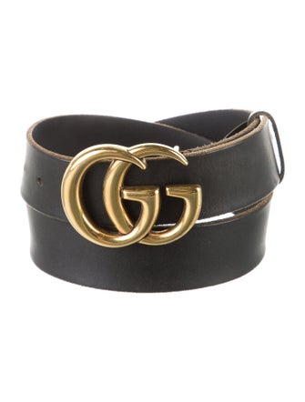 Gucci Running GG Logo Leather Belt