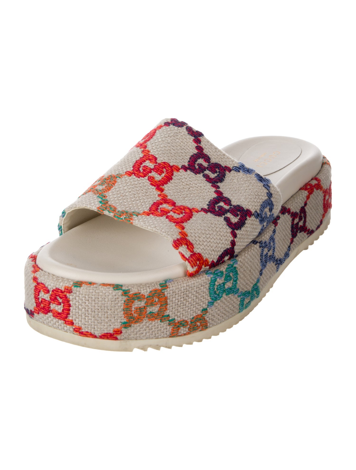 Gucci GG Psychedelic Canvas Slides