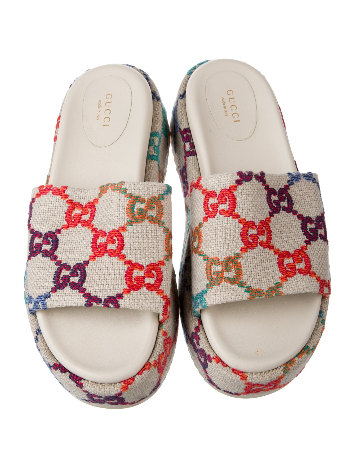 Gucci GG Psychedelic Canvas Slides