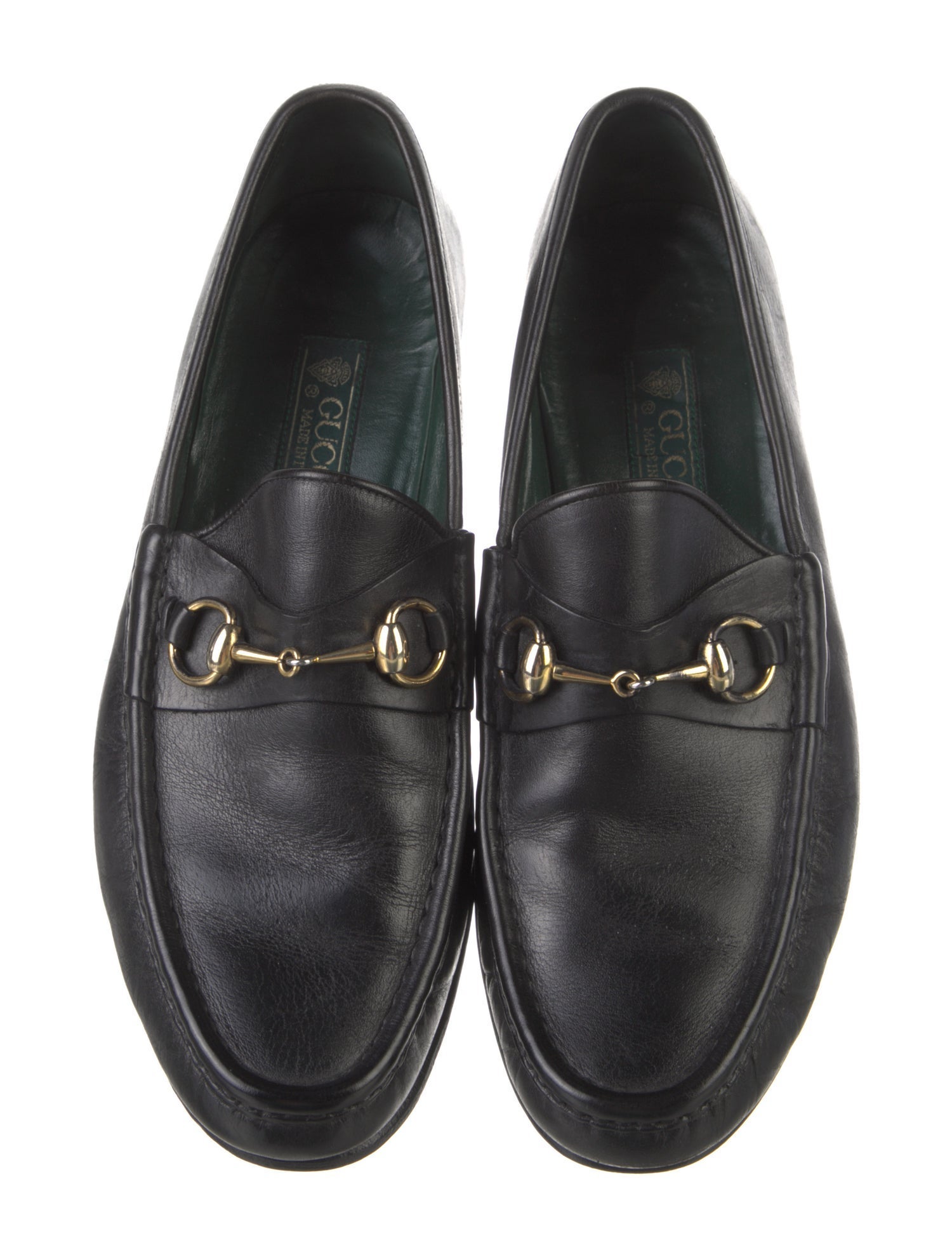 Gucci Horsebit Accent Leather Dress Loafers