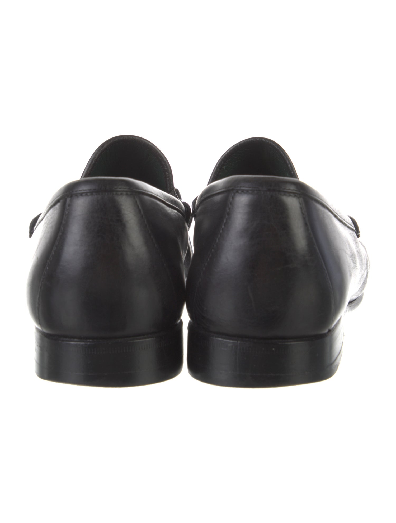 Gucci Horsebit Accent Leather Dress Loafers