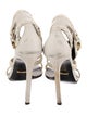 Gucci 1955 Horsebit Accent Leather T-Strap Sandals