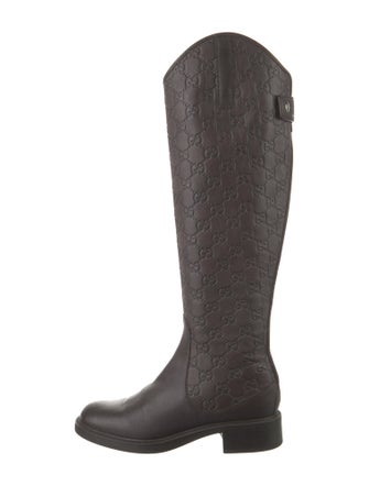 Gucci Leather Riding Boots