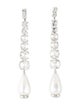 Gucci Crystal & Faux Pearl Drop Clip-On Earrings