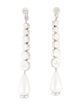 Gucci Crystal & Faux Pearl Drop Clip-On Earrings