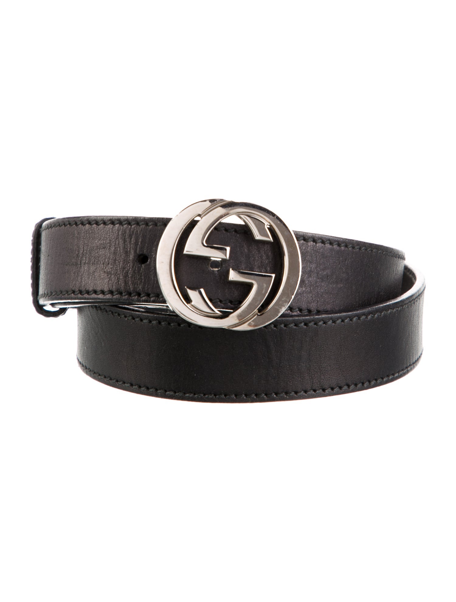 Gucci Interlocking G Logo Leather Belt Kit