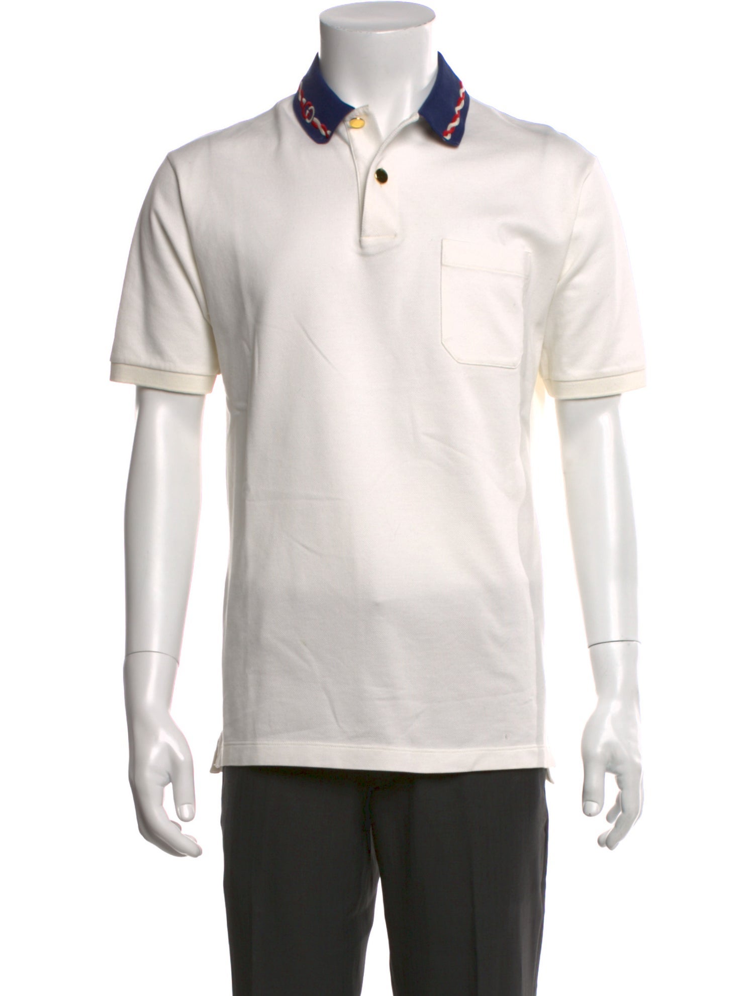 Gucci Interlocking G Logo Collar Polo Shirt