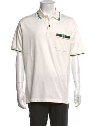 Gucci Web Accent Crew Neck Polo Shirt