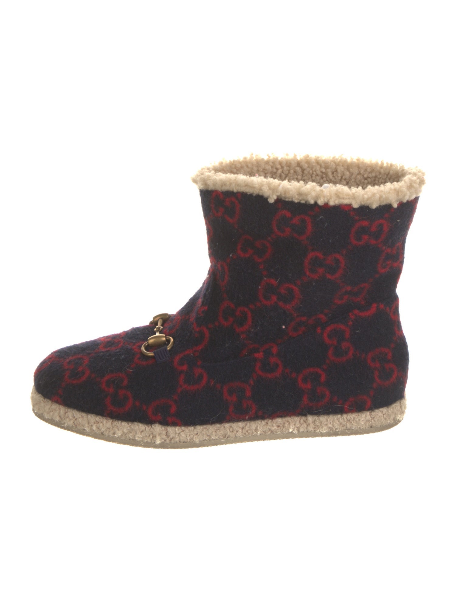 Gucci Horsebit Accent Wool Boots