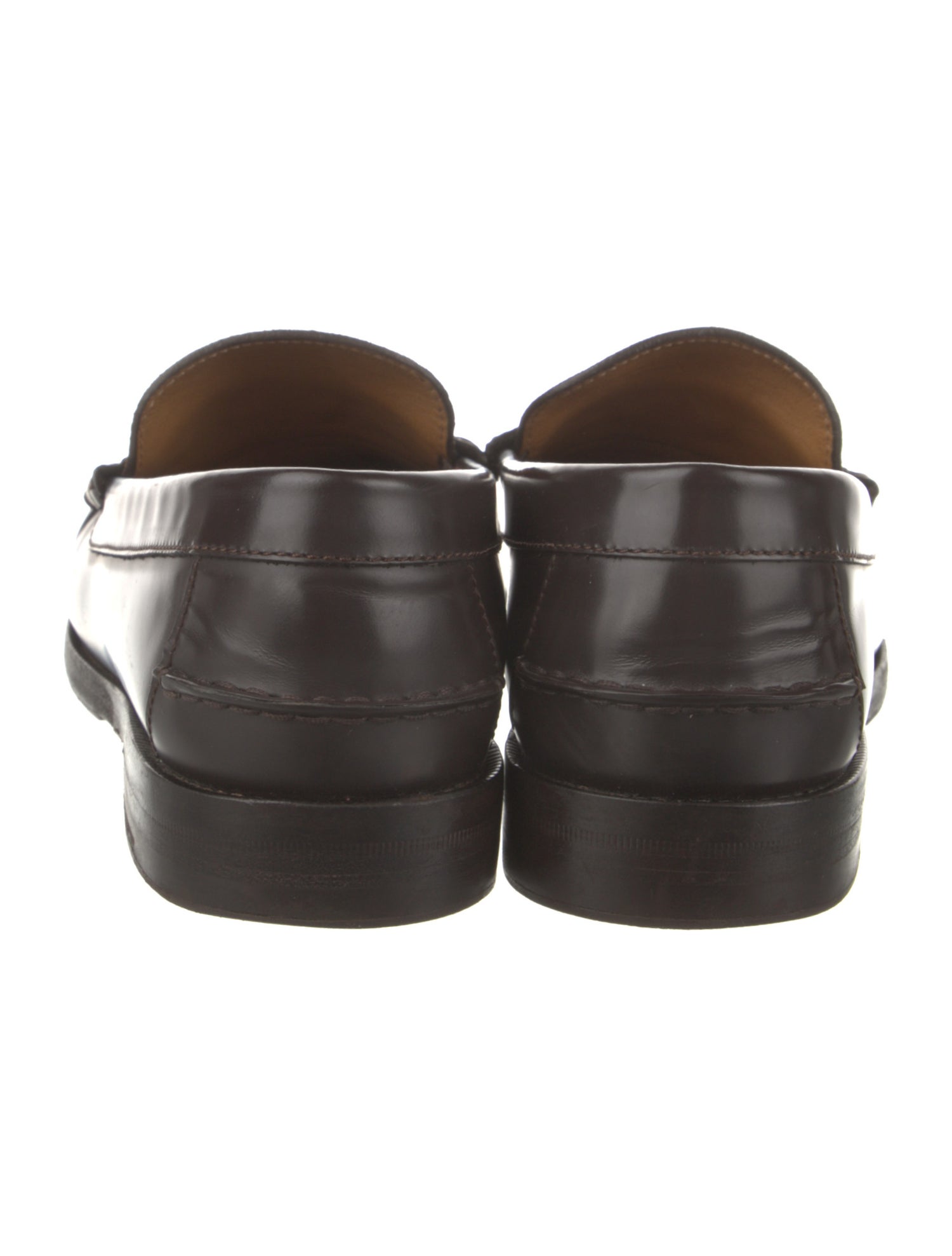 Gucci Interlocking G Logo Leather Loafers