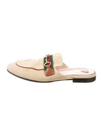 Gucci Web Accent Canvas Mules