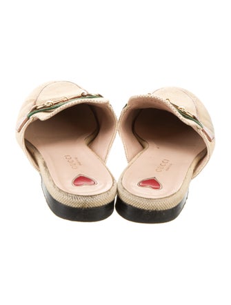 Gucci Web Accent Canvas Mules