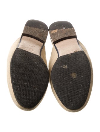 Gucci Web Accent Canvas Mules