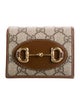 Gucci Horsebit 1955 Card Case GG Supreme Compact Wallet