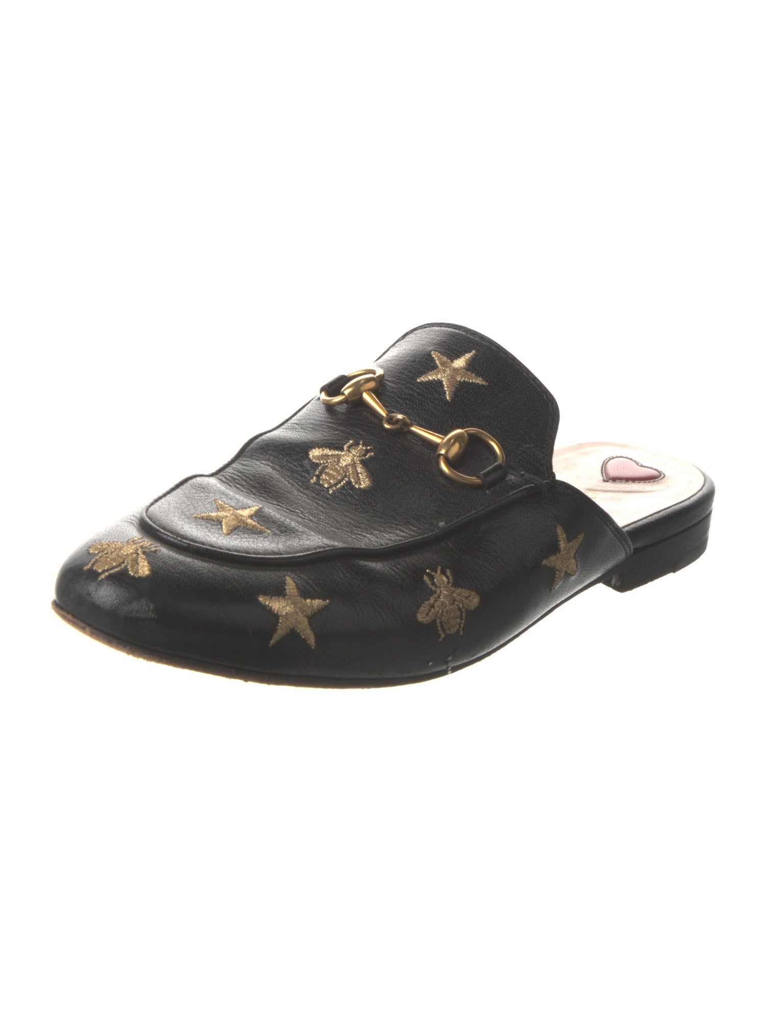 Gucci Horsebit Accent Leather Mules