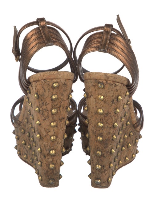 Gucci Leather Studded Accents Sandals