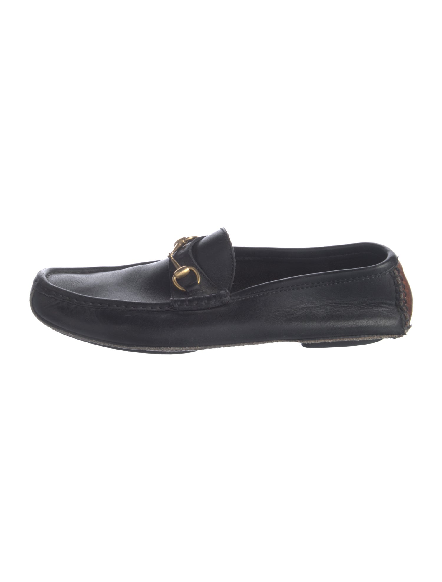 Gucci Vintage Horsebit Accent Loafers