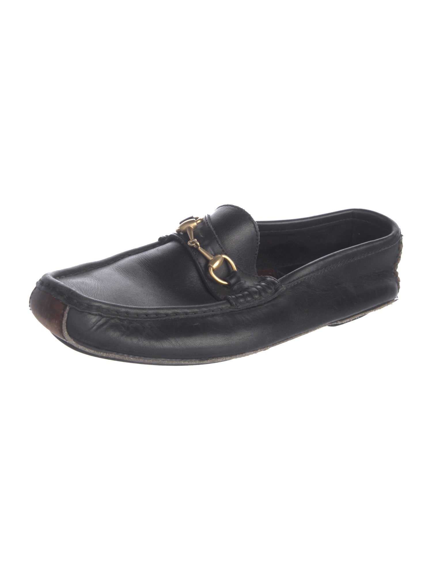 Gucci Vintage Horsebit Accent Loafers