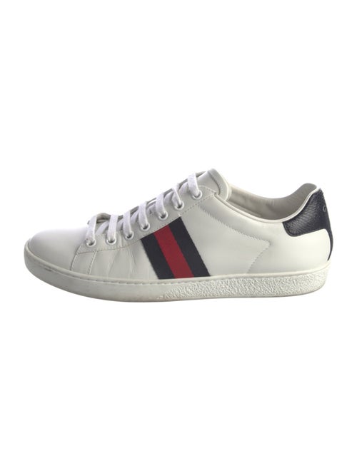 Gucci Sylvie Web Accent Leather Sneakers