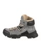 Gucci Flashtrek Reflective Logo Snow Boots Leather Hiking Boots