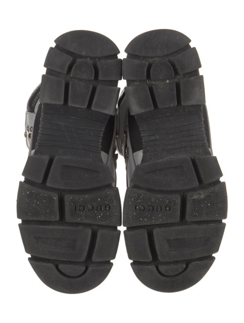 Gucci Flashtrek Reflective Logo Snow Boots Leather Hiking Boots