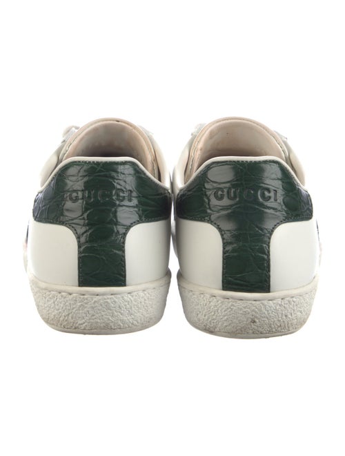 Gucci Web Accent Leather Sneakers